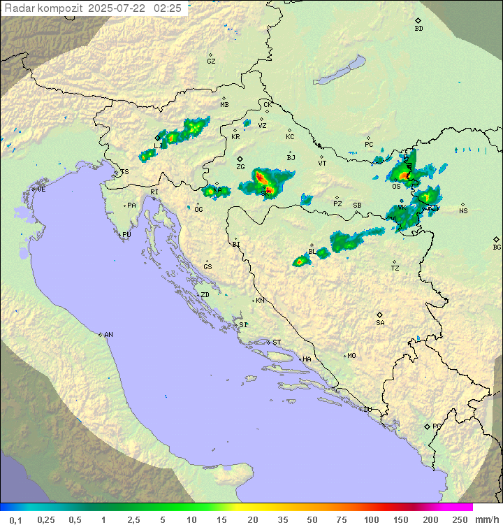 Padavine Hrvaška