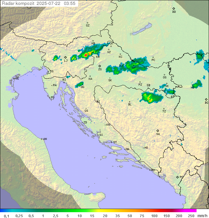 Padavine Hrvaška