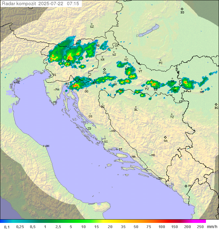 Padavine Hrvaška