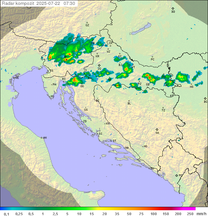 Padavine Hrvaška