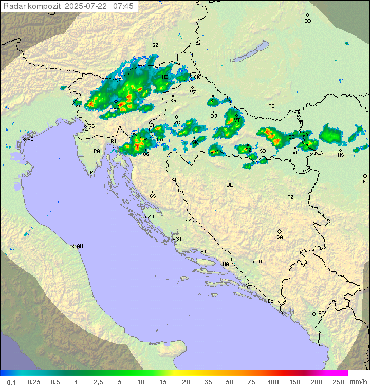Padavine Hrvaška