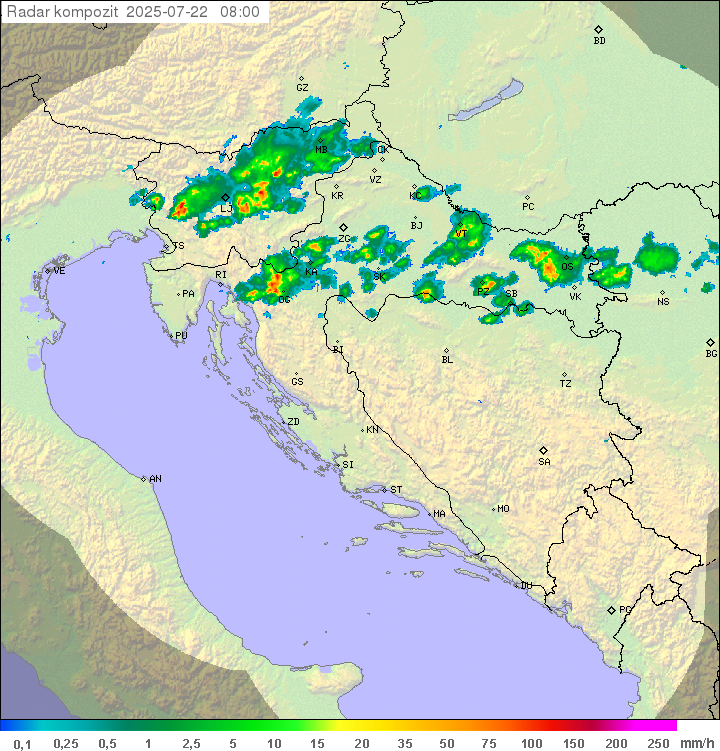 Padavine Hrvaška