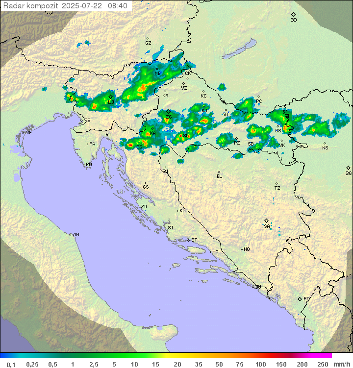 Padavine Hrvaška