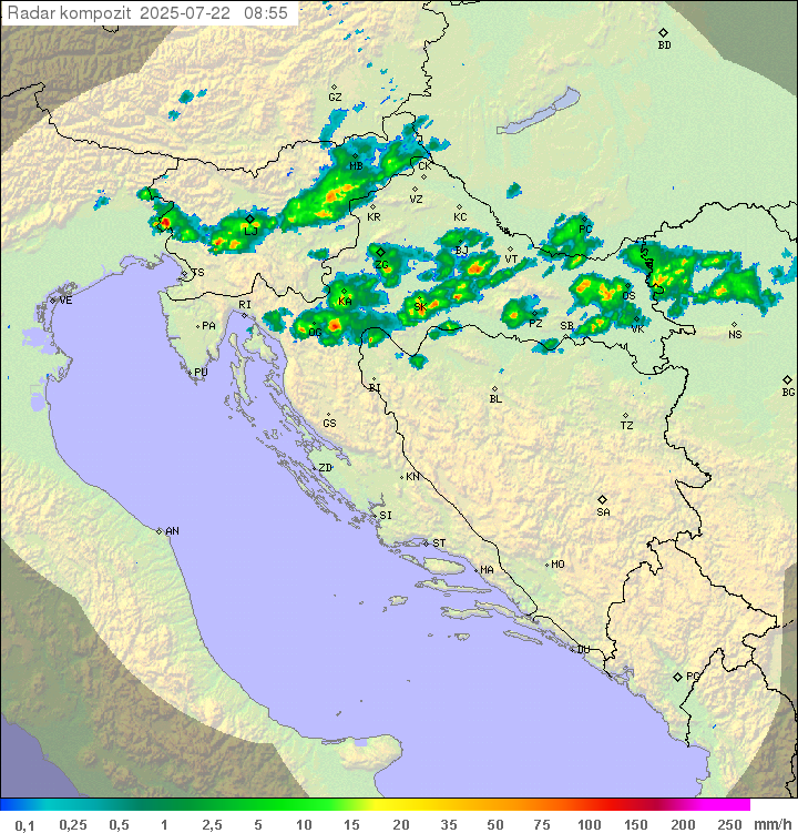 Padavine Hrvaška