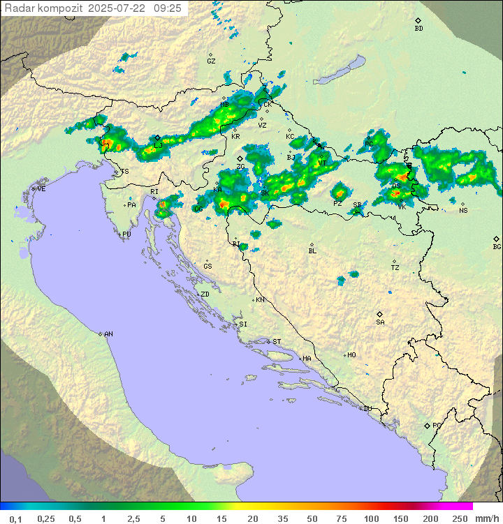 Padavine Hrvaška