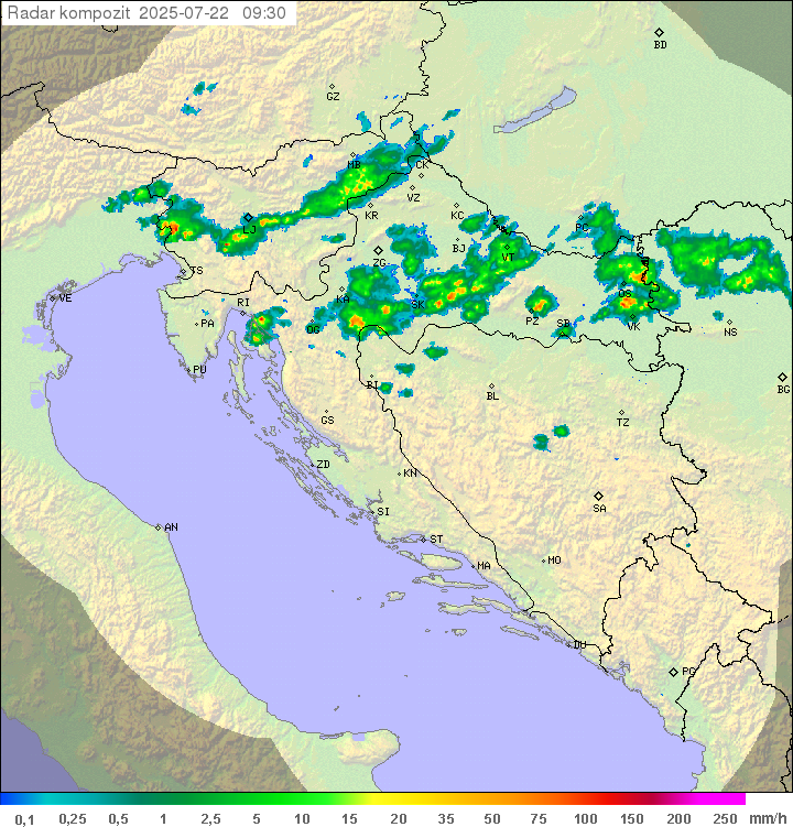 Padavine Hrvaška