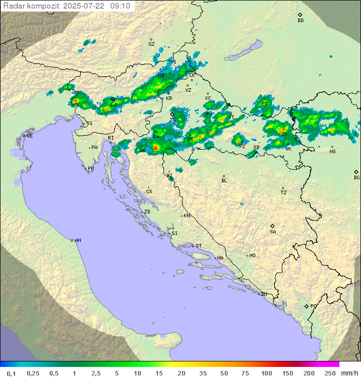 Padavine Hrvaška