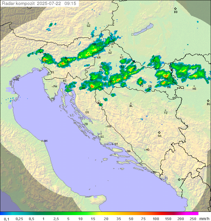 Padavine Hrvaška