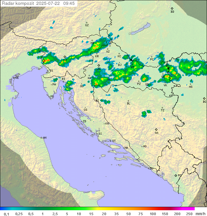 Padavine Hrvaška