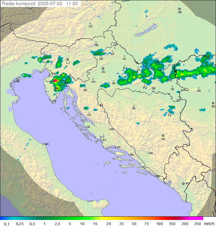 Padavine Hrvaška
