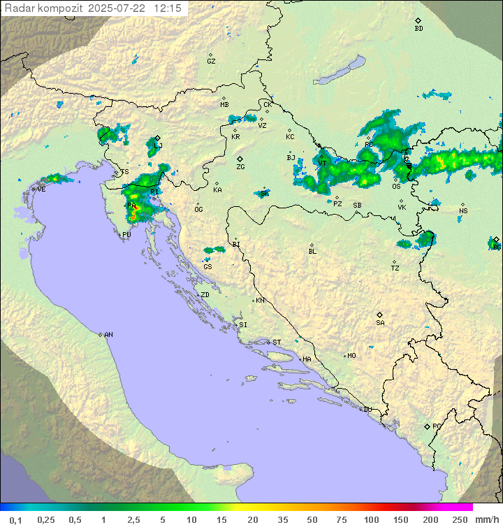 Padavine Hrvaška