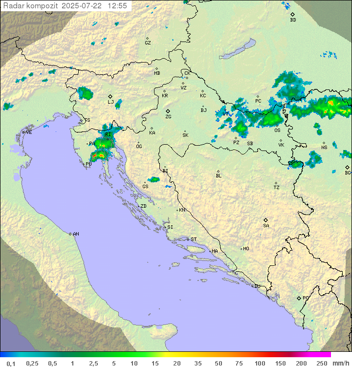Padavine Hrvaška