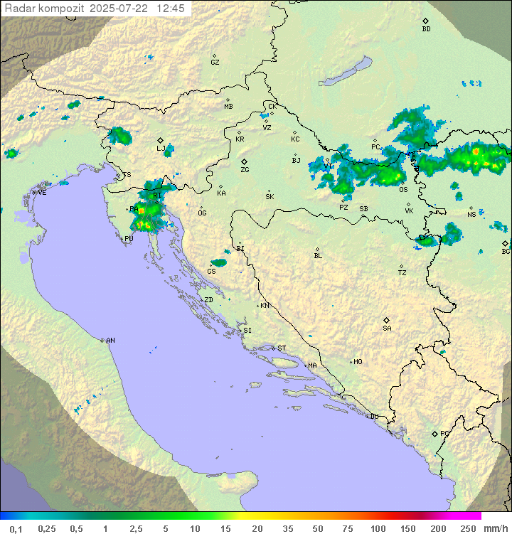 Padavine Hrvaška
