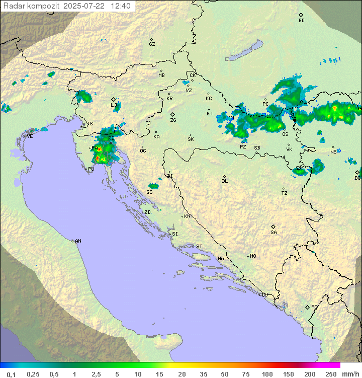 Padavine Hrvaška