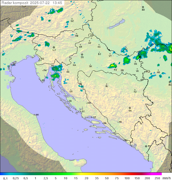 Padavine Hrvaška