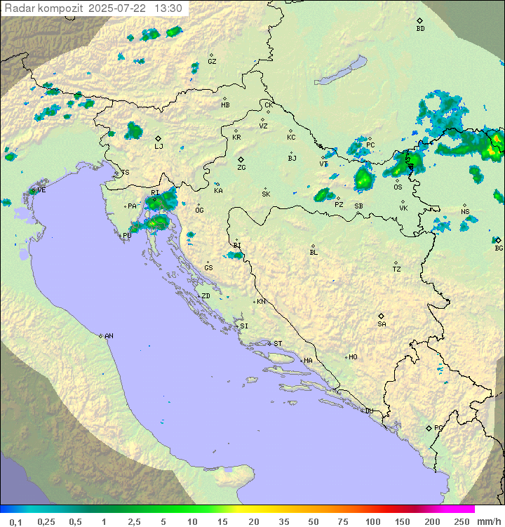 Padavine Hrvaška