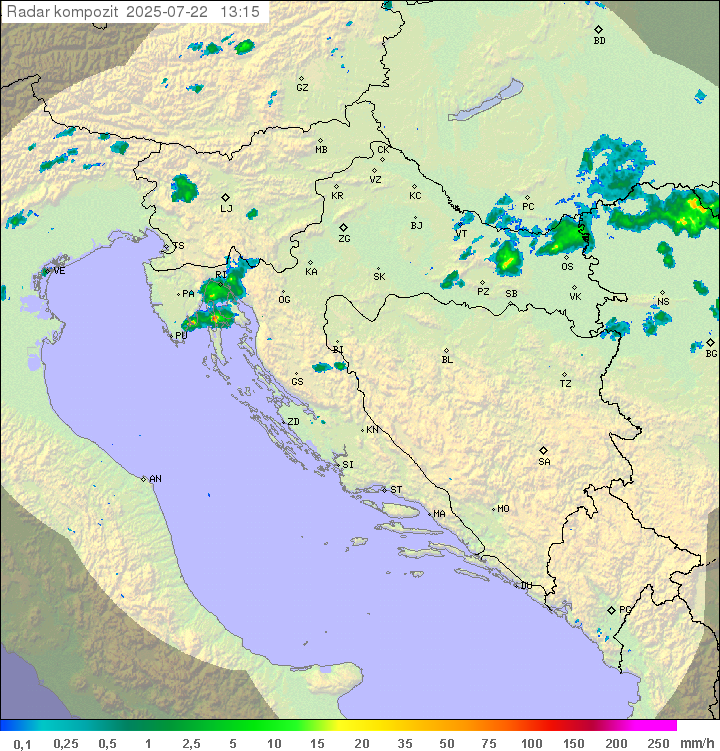 Padavine Hrvaška