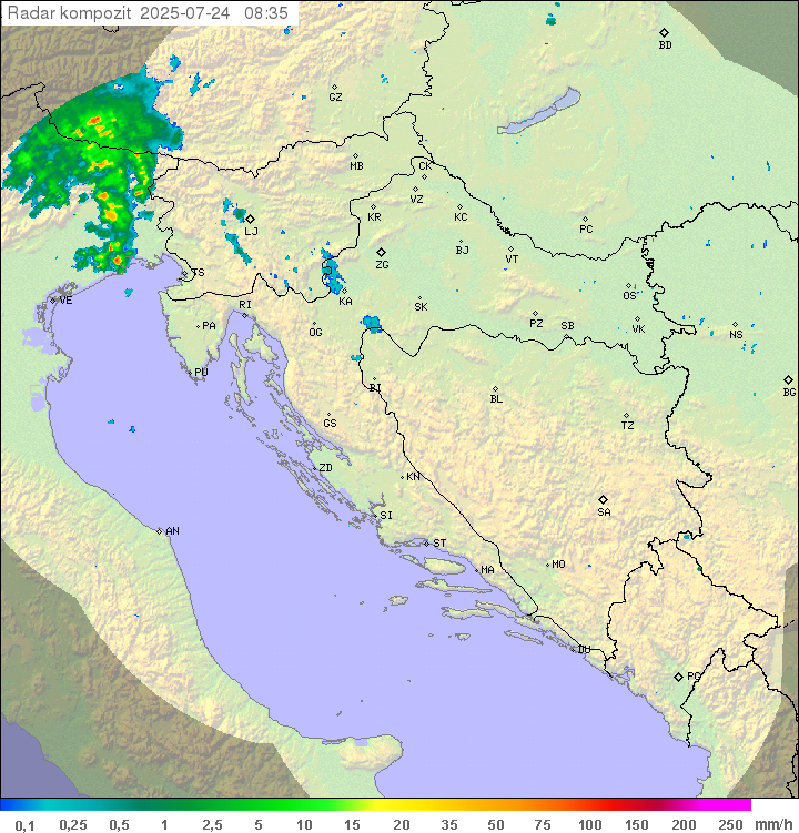 Padavine Hrvaška