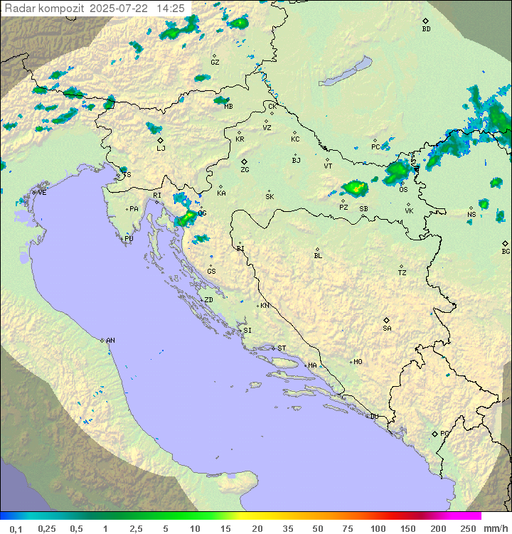 Padavine Hrvaška