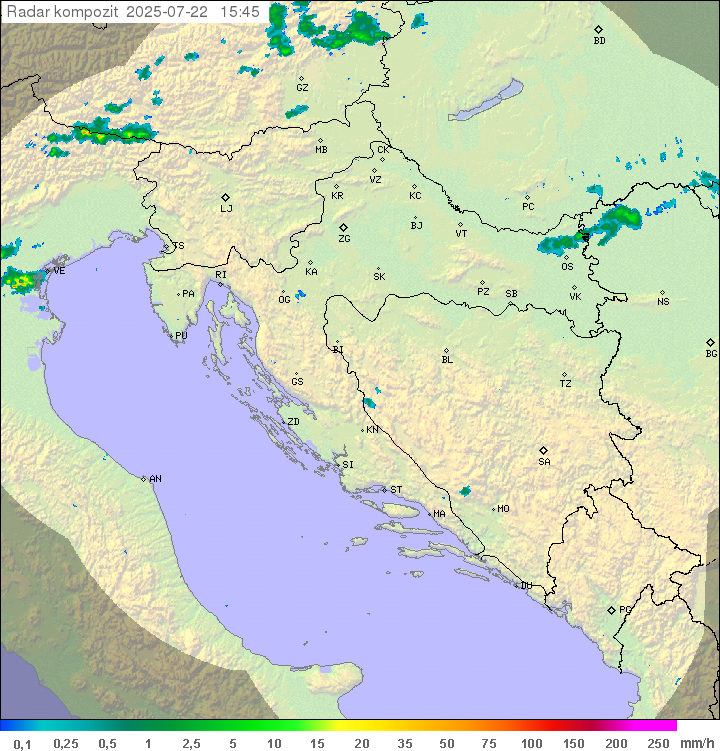 Padavine Hrvaška