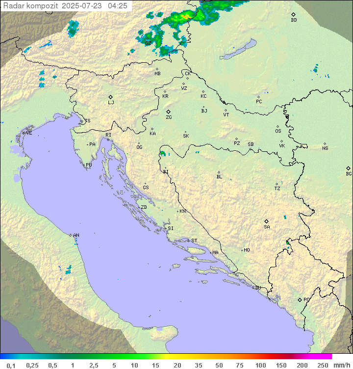 Padavine Hrvaška