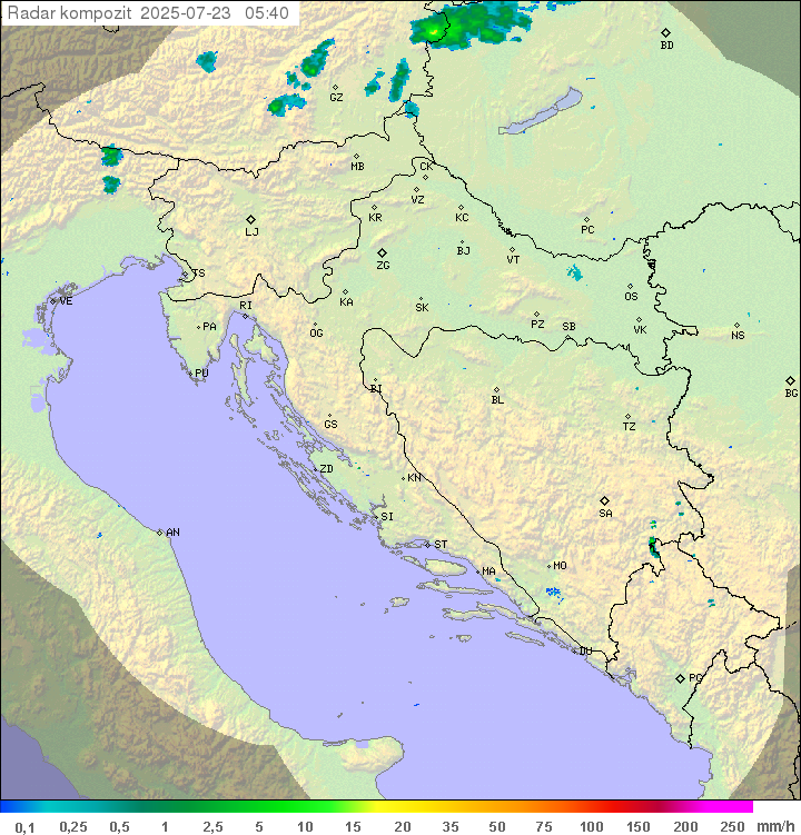 Padavine Hrvaška