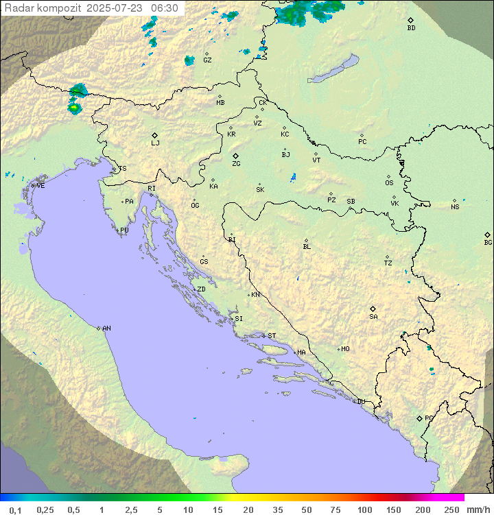 Padavine Hrvaška