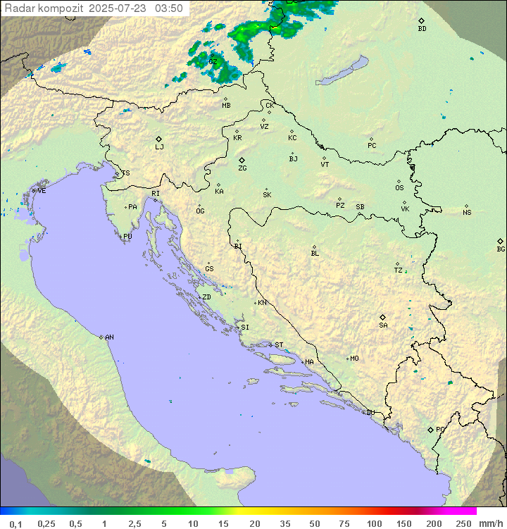 Padavine Hrvaška