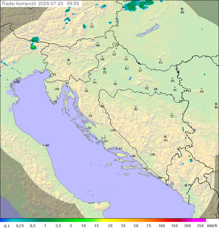 Padavine Hrvaška