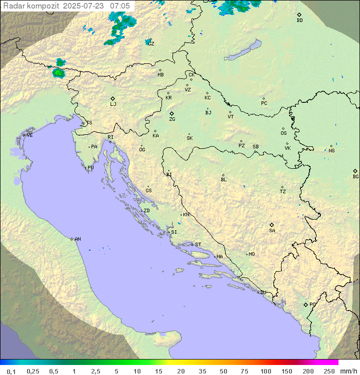 Padavine Hrvaška