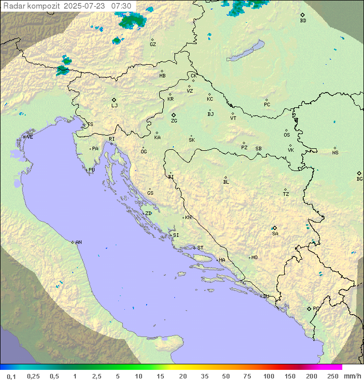 Padavine Hrvaška