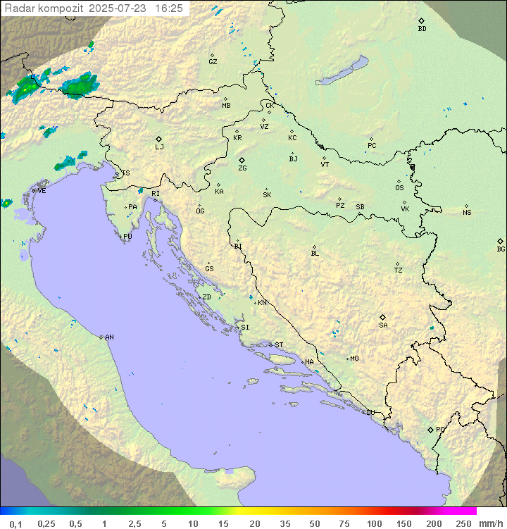 Padavine Hrvaška