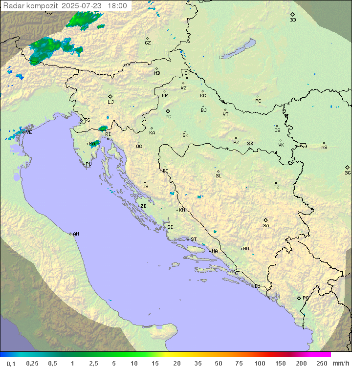 Padavine Hrvaška