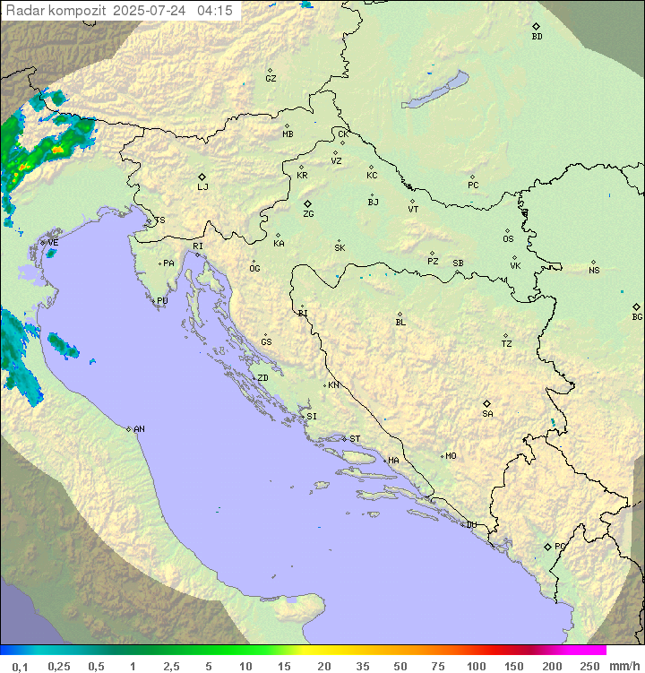 Padavine Hrvaška