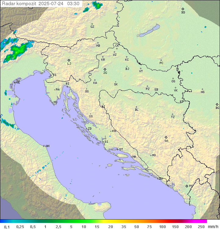 Padavine Hrvaška