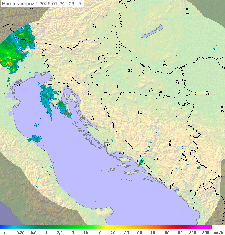 Padavine Hrvaška