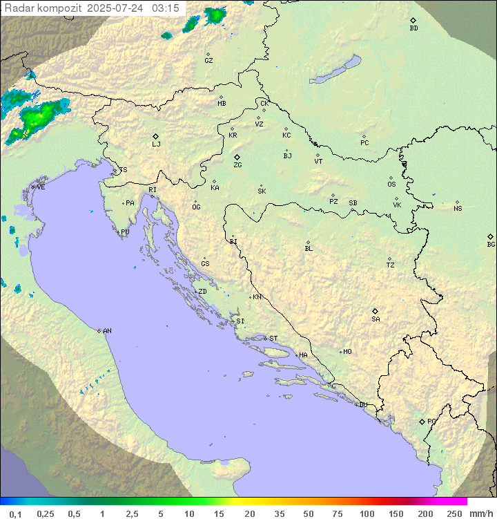 Padavine Hrvaška