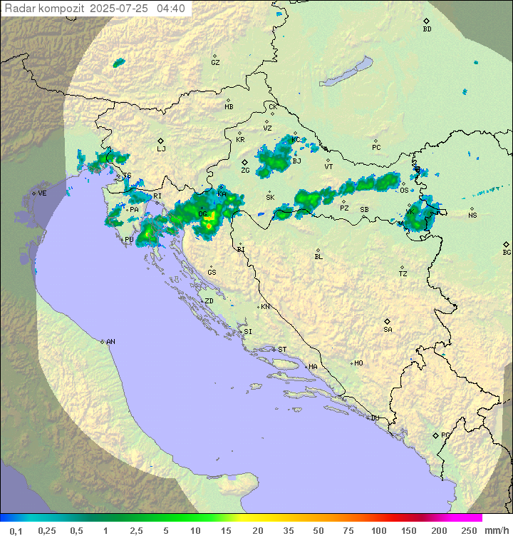 Padavine Hrvaška