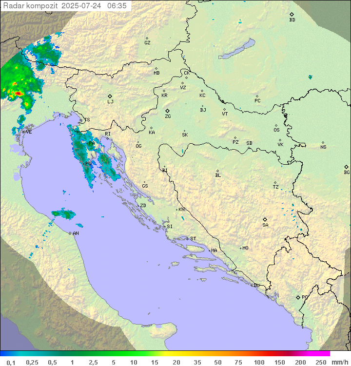 Padavine Hrvaška
