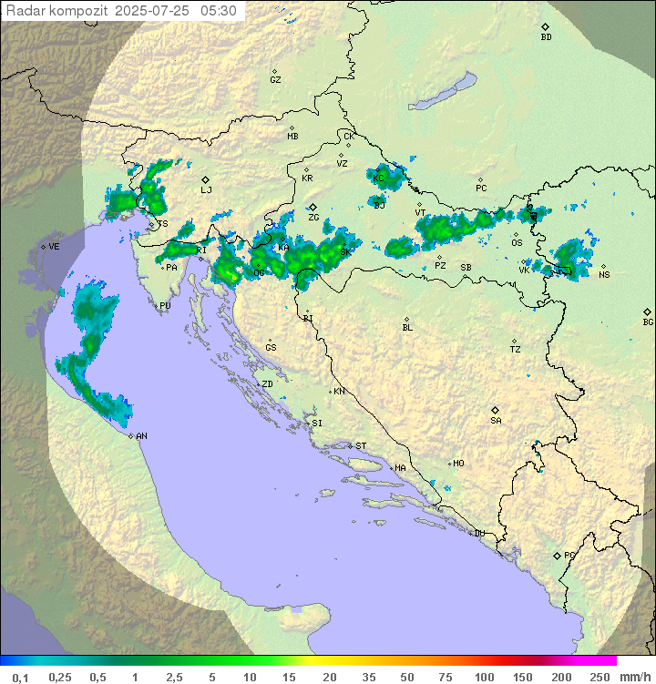 Padavine Hrvaška