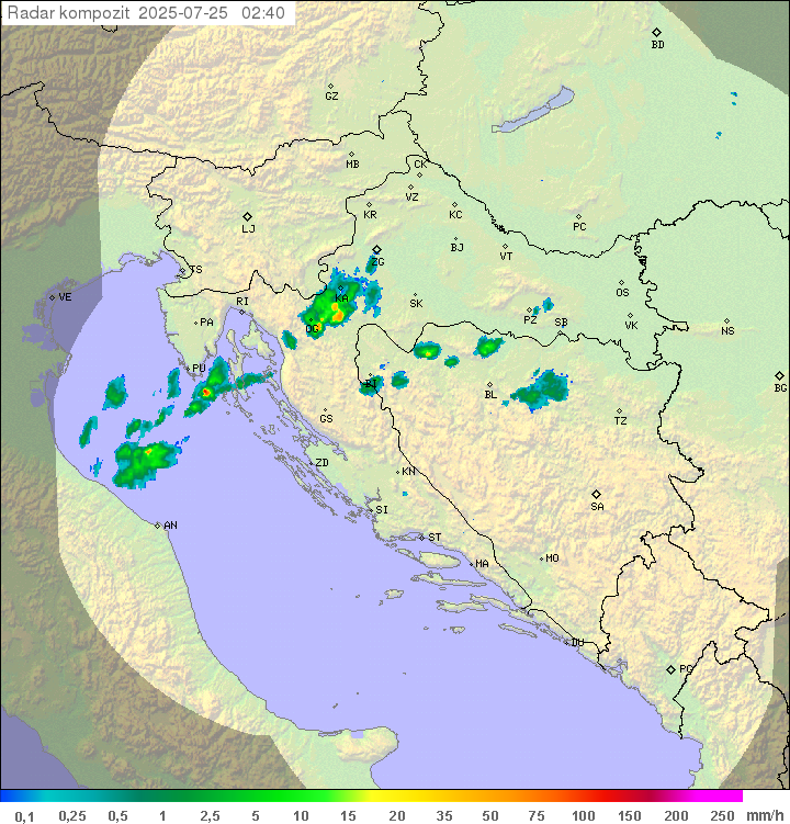 Padavine Hrvaška