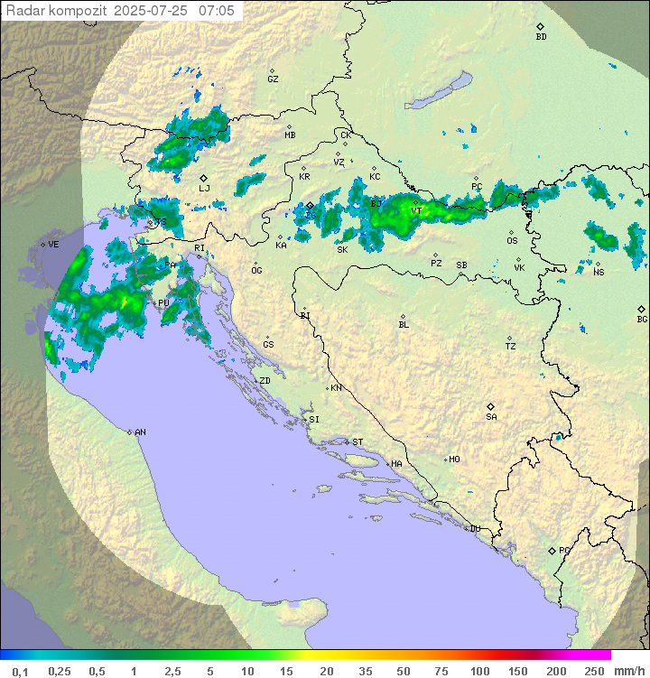 Padavine Hrvaška