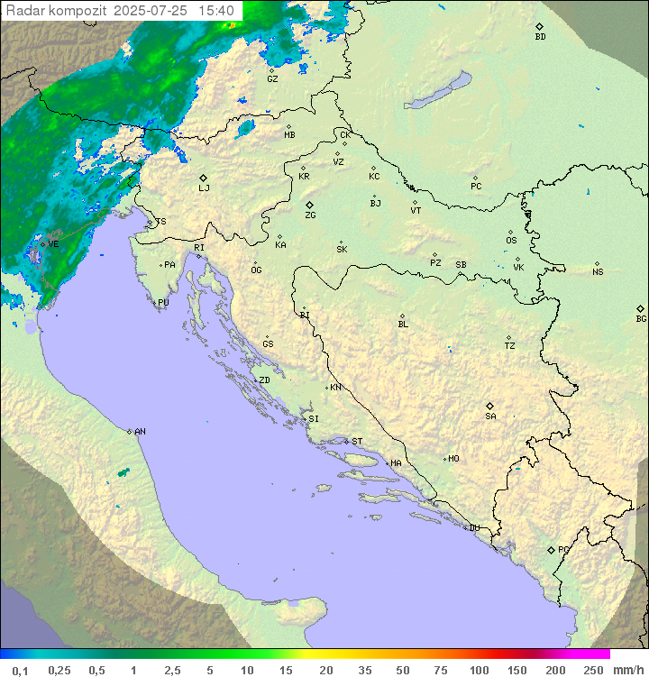 Padavine Hrvaška