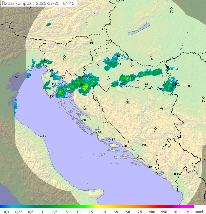 Padavine Hrvaška