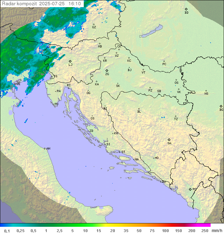 Padavine Hrvaška
