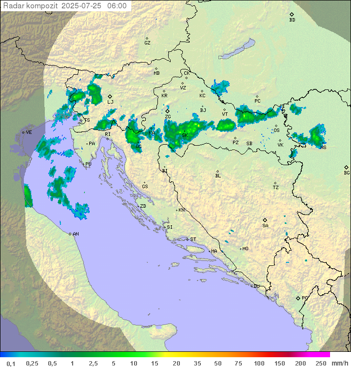 Padavine Hrvaška