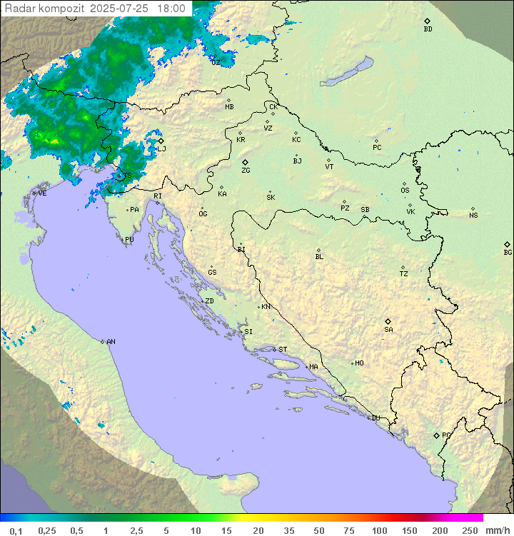 Padavine Hrvaška