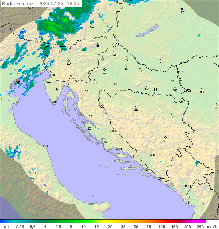 Padavine Hrvaška