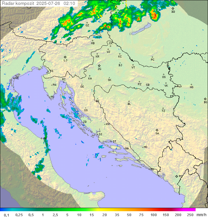 Padavine Hrvaška