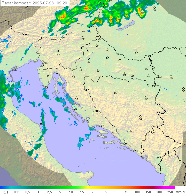Padavine Hrvaška